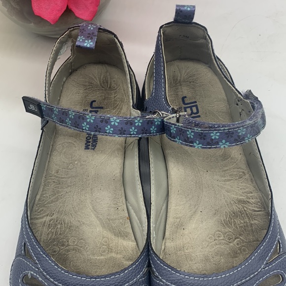 JBU by Jambu Wildflowers Blue Memory Foam Footbed sandals size 7.5 MCS3992A - Picture 2 of 7